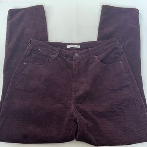 Pac Sun Corduroy Maroon Mom Jeans